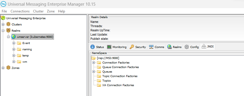 Enterprise manager page