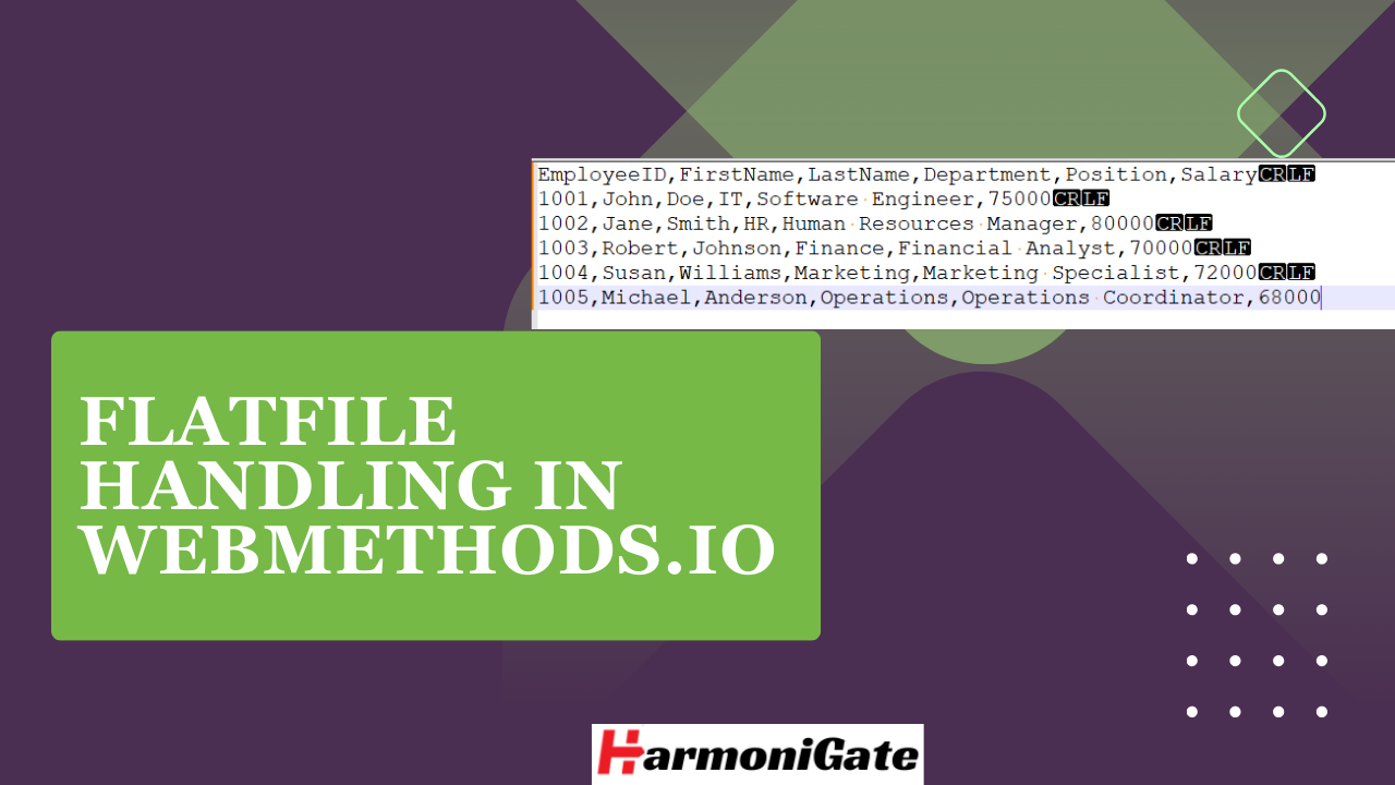 FlatFile Handling in webMethods.io