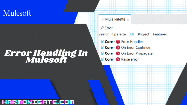Error Handling In Mulesoft - harmonigate.com